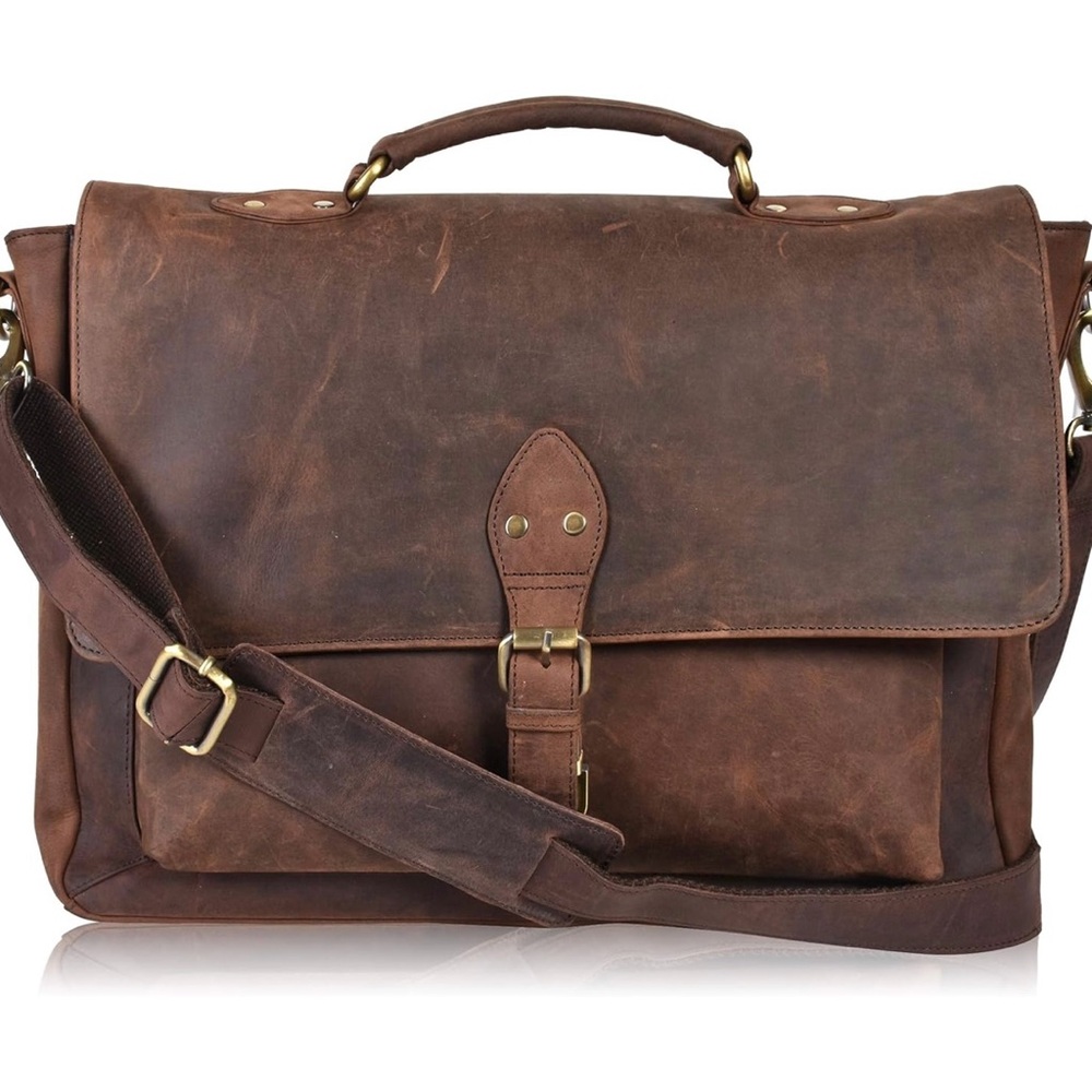 Oak Leathers Laptop Messenger Bag
